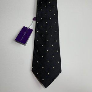 Ralph Lauren Purple Label Silk Polka Dot Tie